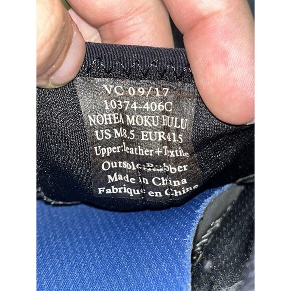 Olukai Nohea Moku Hulu 10374-406C Sneaker Clog Black /Dark Shadow Men's Size 8.5 - Picture 4 of 7